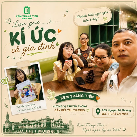 Gắn Kết Yêu Thương Gia Đình Tại Kem Tràng Tiền Sài Thành