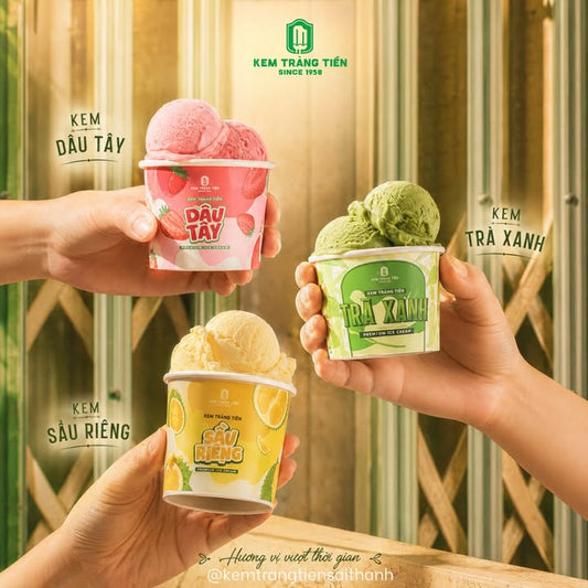 Khám Phá Bộ Ba Kem Hộp 95G Thượng Hạng Tại Kem Tràng Tiền Sài Thành