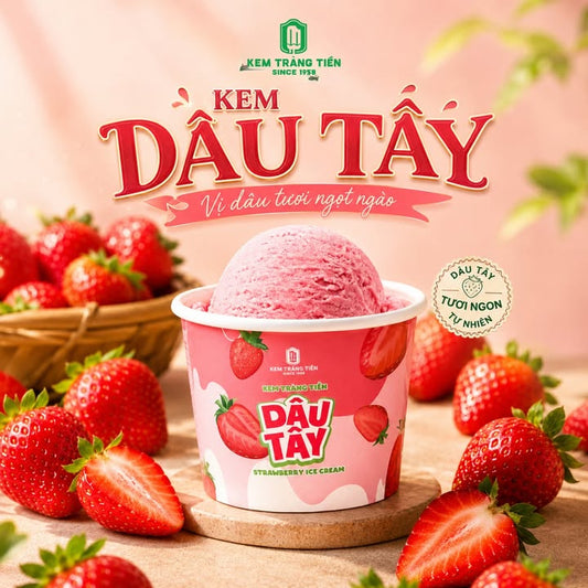 Khám Phá Vị Ngọt Ngào Của Kem Hộp 95G Dâu Tây Từ Kem Tràng Tiền Sài Thành