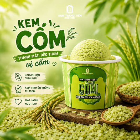 Khám Phá Hương Vị Kem Cốm Huyền Thoại Tại Kem Tràng Tiền Sài Thành