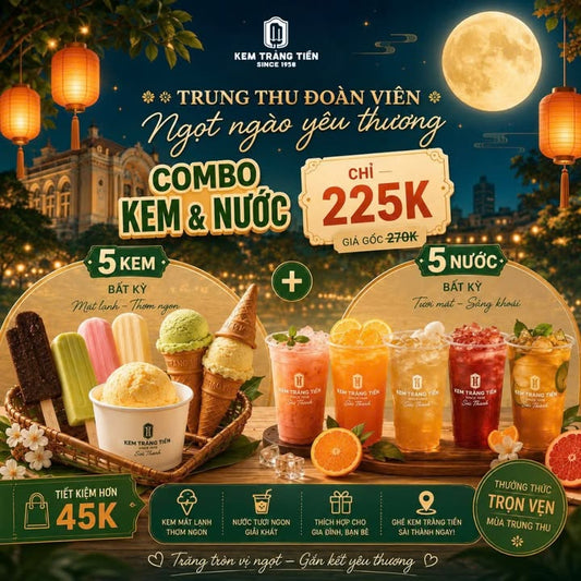 Trung Thu Đoàn Viên: Ngọt Ngào Yêu Thương Cùng Kem Tràng Tiền Sài Thành