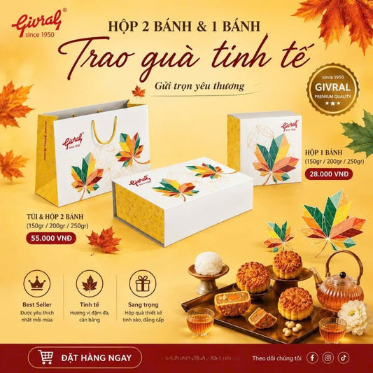 Hộp Bánh Trung Thu Givral: Món Quà Tinh Tế Gửi Trao Yêu Thương