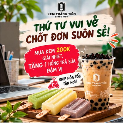 Thứ Tư Vui Vẻ Với Kem Tràng Tiền Sài Thành