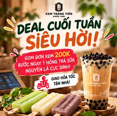 Tiệc Ngọt Cuối Tuần Cùng Kem Tràng Tiền Sài Thành
