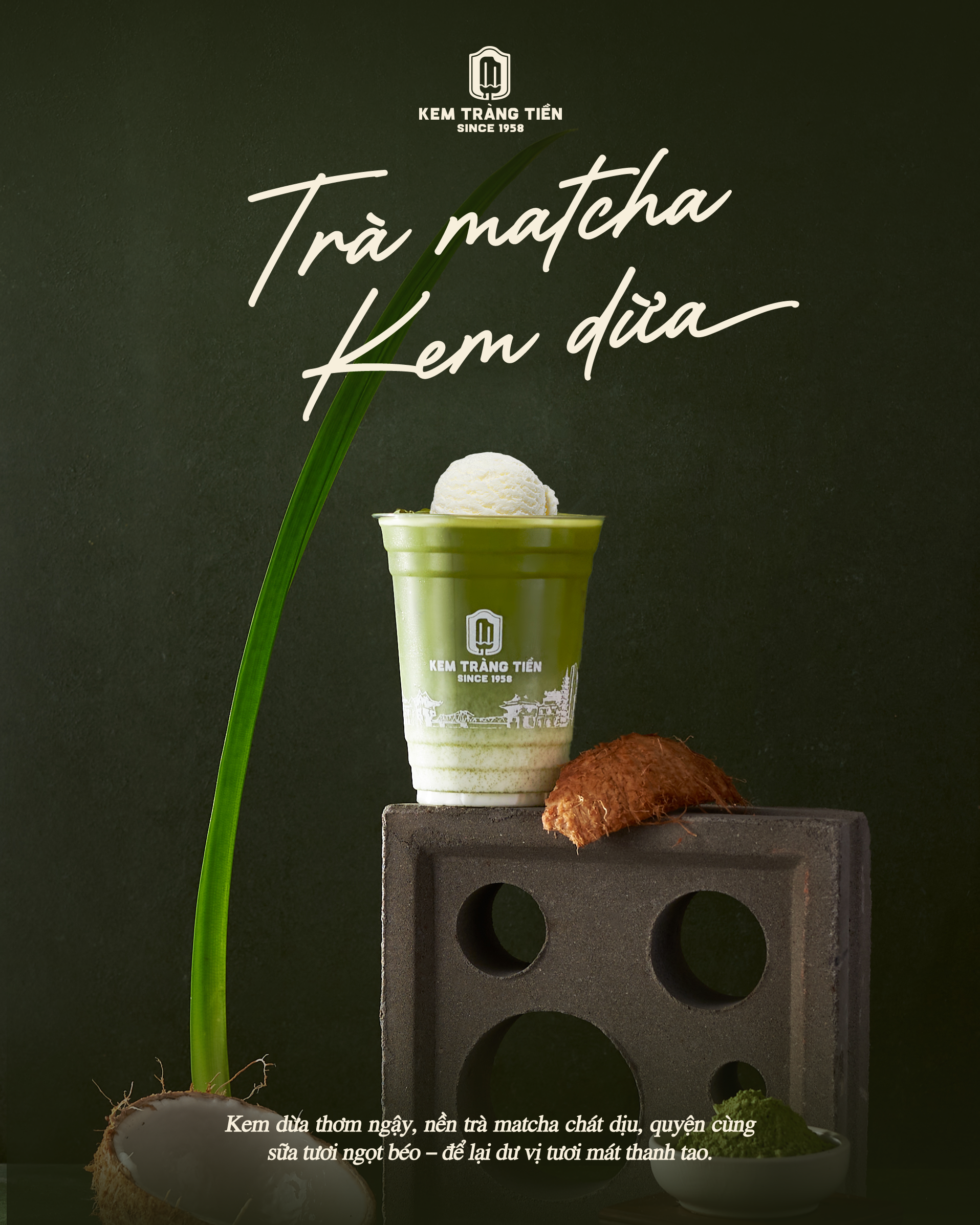 Trà Matcha Kem Dừa
