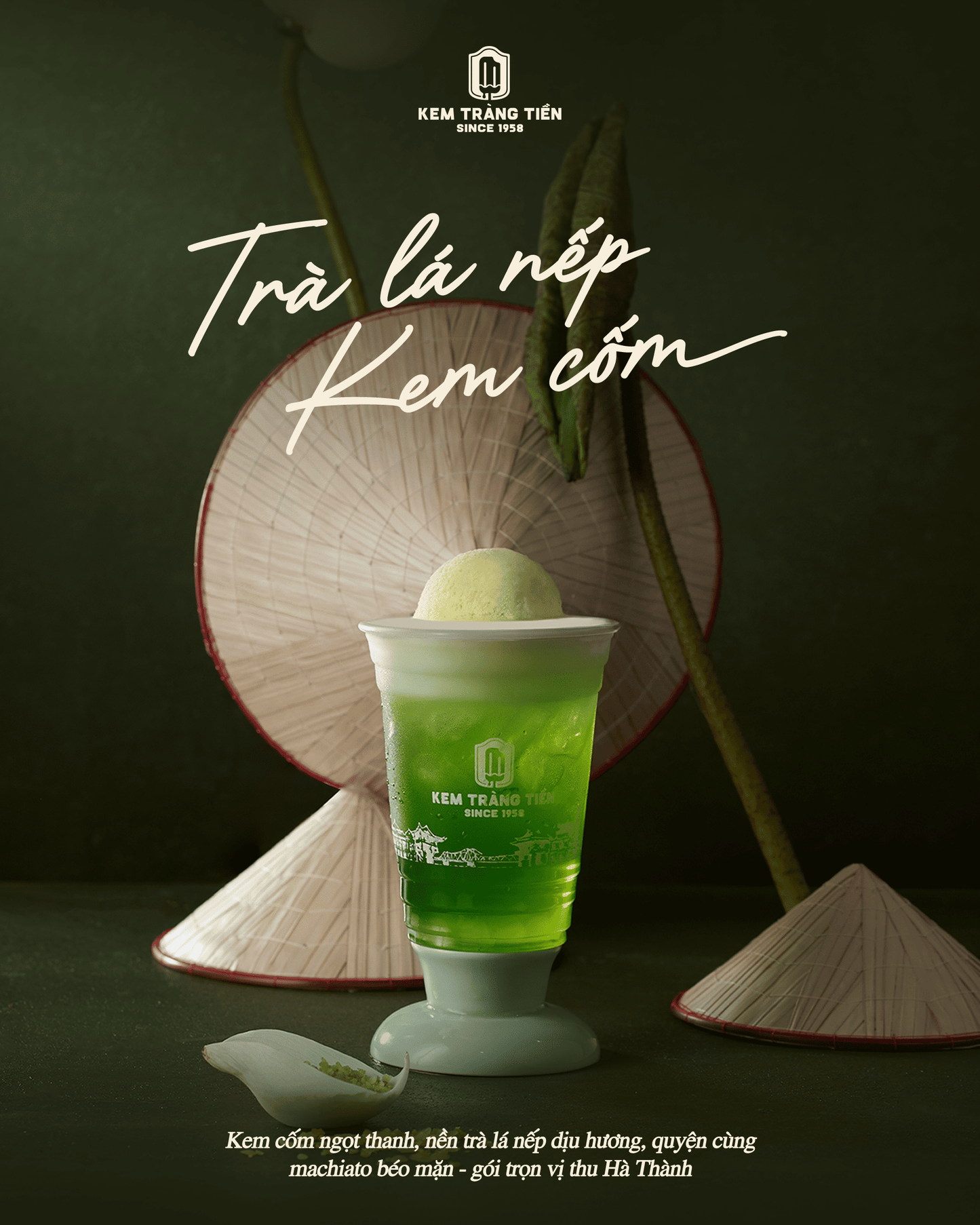 Trà Lá Nếp Kem Cốm