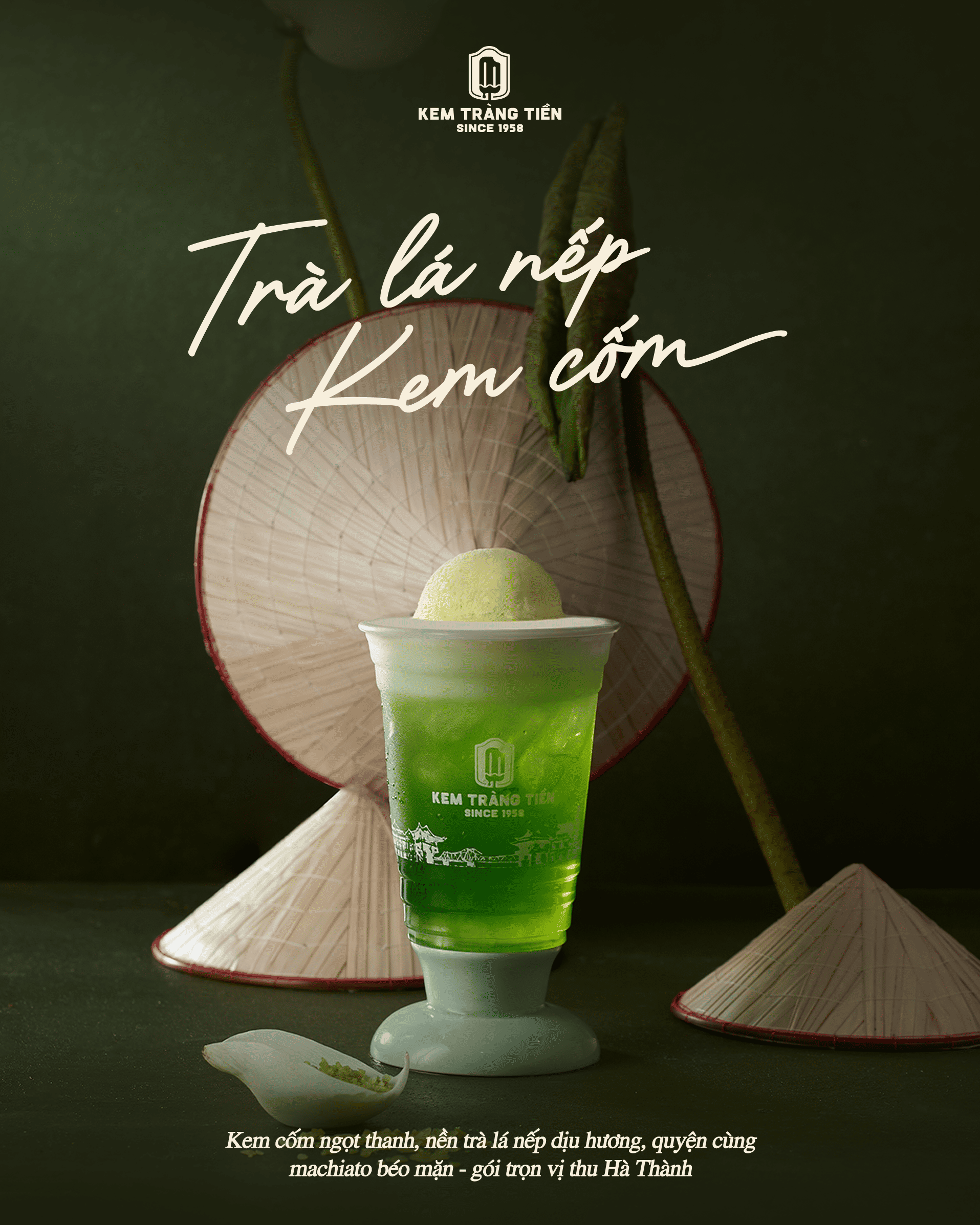 Trà Lá Nếp Kem Cốm